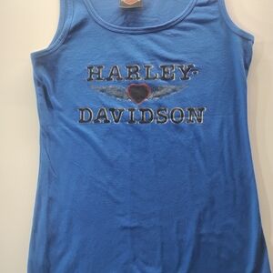 Harley-Davidson Women's Blue Tank Top